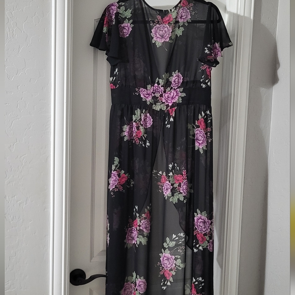 Arizona Floral Sheer Maxi Dress